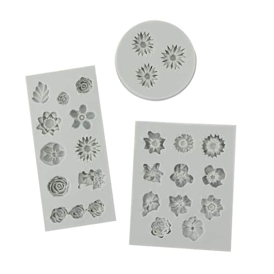 6 Pack: Floral Clay Molds Set by Craft Smart®